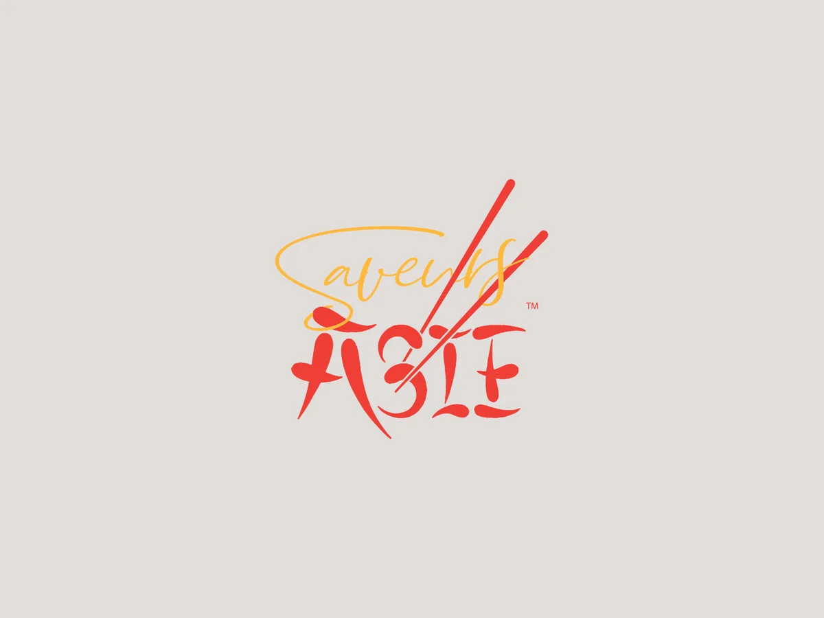 Saveurs d'Asie red brush-script logotype